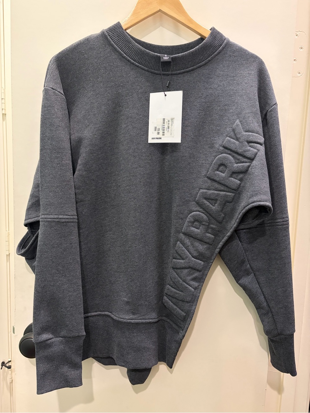 Ivy Park Dark Gray Split Hoodie